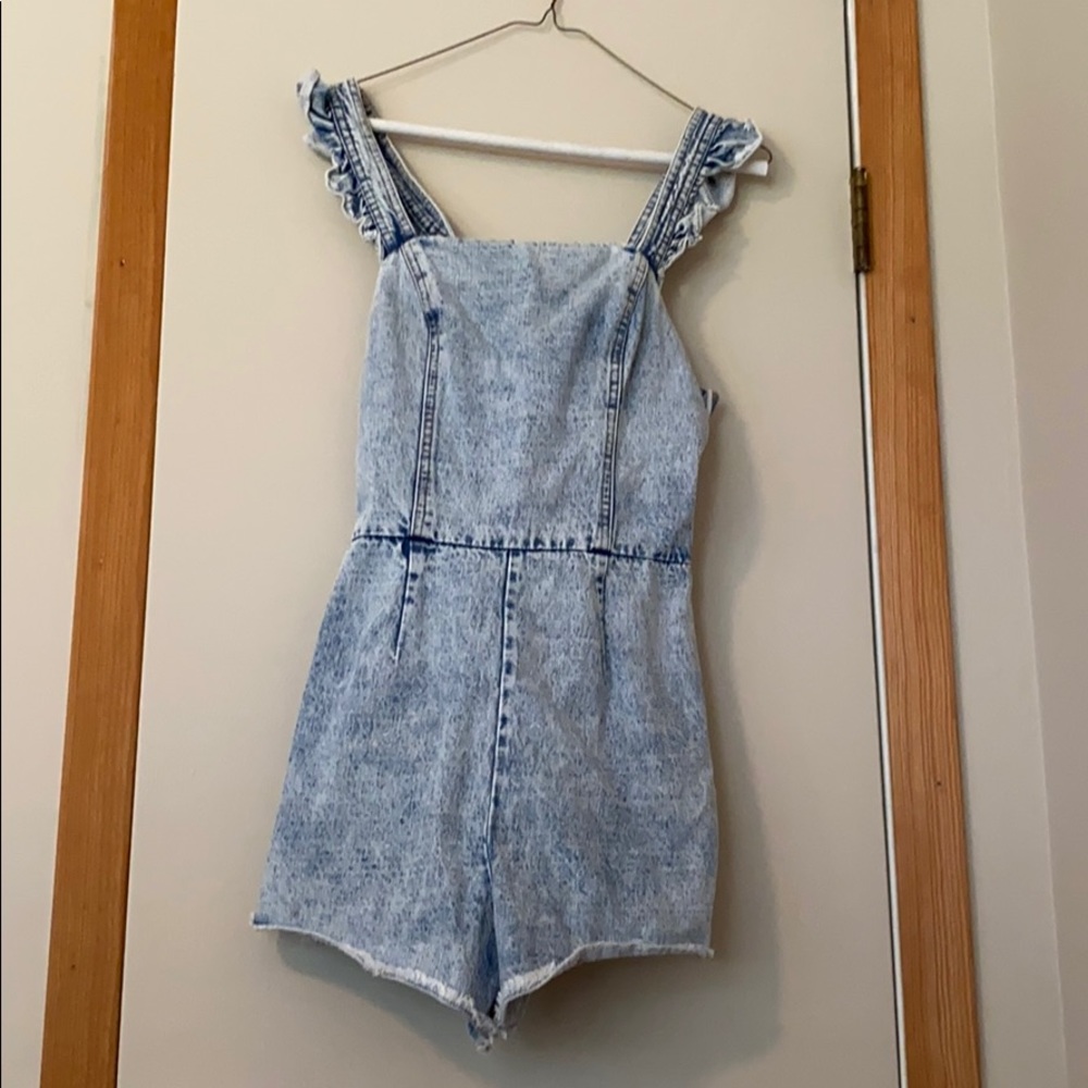 Denim romper